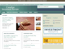 Tablet Screenshot of investmentreview.com